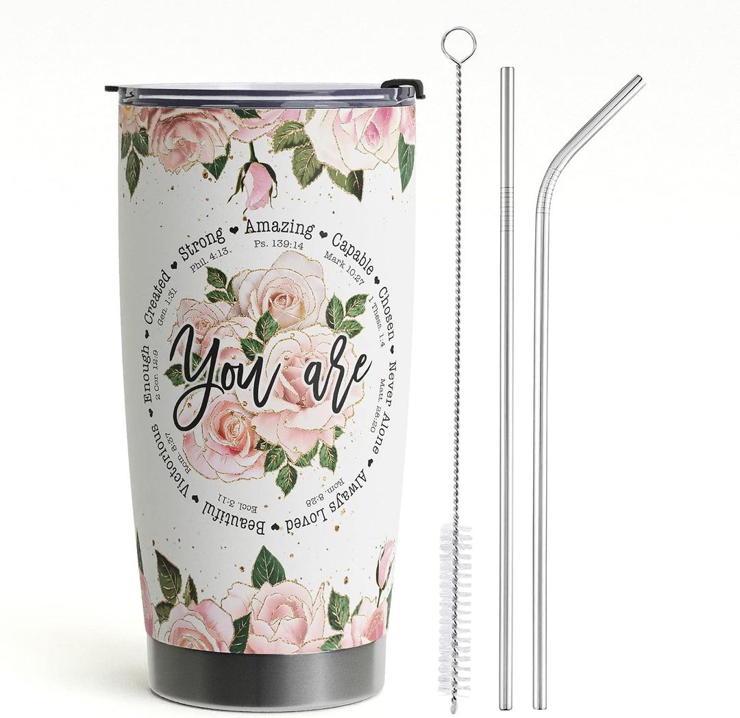 Christian Gifts For Women - Birthday Gift For Mom Friends Women Her Wife Coworkers Cups - Inspirational Religious Jesus Stainless Steel Tumblers 20oz
