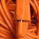Basics 100 Foot 3Prong Vinyl Indoor/Outdoor Extension Cord 10 Amps, 1250 Watts, 125 VAC Orange