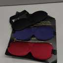 YIVIEW Sleep Mask for Back and Side Sleeper Pack of 3, 100% Light Blocking 3D Eye Masks for Sleeping, Lightweight & Breathable Eye Cover for Women Men, Zero Pressure Night Blindfold