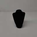 Super Z Outlet 9" Black Velvet Jewelry Easel Necklace Chain Display Bust Stand Tower Rack for Home Bedroom