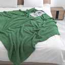 bearberry Super Soft Fluffy Throw Blanket Lightweight Cozy Warm Bed Blankets for Couch Bed Sofa All Season (Avocado Green, 60”x80”)