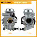 MOTOALL TRX300 carburetor+Oil Filterw/Air Filter for Honda TRX300 FOURTRAX 1988-2000, TRX300 FW FOURTRAX 1988-2000