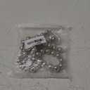 2 Pieces Flagpole Beaded Retainer Rings, Beaded Ring for Internal Halyard System, Flag Pole Retainer Ring with Clip for Bottom of Flag to Keep Flag Close to Pole