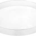 Artmaze Clear Sturdy Acrylic Round Tray with Handles,Spill Proof,for Kitchen (16 inch)