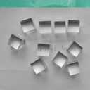 10 Pcs 1" x 1" x 1" Clear Acrylic Square Cubes Blocks - All Sides Polished, Plexiglass Plastic Cube Rod Peg