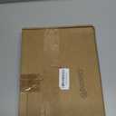 24 Pcs Clear Cupcake Boxes 9 x 3 x 3 Inch Portable Pastry Packaging Portable Gable Boxes with Rope Handle, Inserts 3 Compartments Bakery Take out Containers(Red)