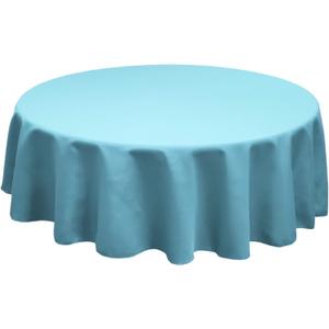 TableLinensforLess Polyester Round Tablecloth, 60 Inch Round, (Sky Blue)