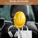 2 Pcs Hard Hat Holder for Truck, Car Holder Organizer Heavy Duty Car Seat Hook Organizer for Construction, Safety Vest & Caps Jacket, Tool Bag Fits Trucks/SUVs/Cars