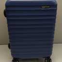 Amazon Basics 21" Hardside Carry-On Luggage, Hardshell Suitcase With Wheels, Expandable For Up to 25% More Space, With Scratch-Resistant Surface, Four Multi-directional Wheels, Navy Blue
