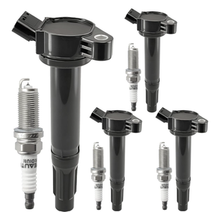 UF487 Ignition Coil Pack 90919A2002 and Iridium Spark Plugs Set Of 4 Fit For Toyota Camry 20072024,Highlander 20092024,RAV4 20062014,Avalon 20132022,Venza 20092015&Lexus 20132024 2.5L 2.7L L4