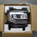 AKKON - Fits 2016-2018 GMC Sierra 1500 2019 1500 Limited [FULL LED] Projector Black Headlights w/DRL Tube Driver Left (Driver Side)