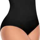 Werena Tummy Control Shapewear Underwear for Women High Waisted Body Shaper Panties Shaping Briefs (Large, #08 Black(compression))