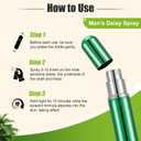 Delay Spray for Men, Desensitizing Delay Sprayer for Long Last Men, Upgraded Fast-Acting Climax Control Spray Better Maximized Sensation, Made with Lidocaine to Help Men Last Longer in Bed (6ml)