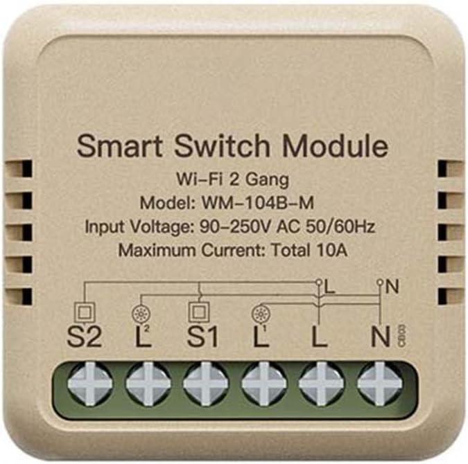 Smart Switch Matter WiFi Module Compatible With Smart Things Retrofit Dual Control Remote Operation