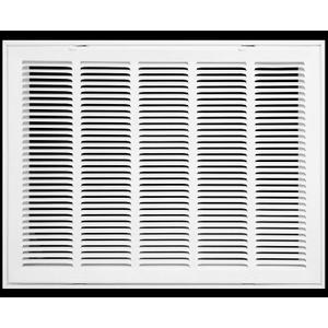 HVAC Premium 24 x 18 Duct Opening Steel Return Air Filter Grille, for 1-inch Filter, Removable Door, Flat Stamped HVAC Vent Cover Grille, Outer Dimensions 26.5 x 20.5