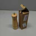 Pepper Grinder, Pepper Mill with Adjustable Stainless Steel, Acacia Wood, 16.5 cm Height, Bottom Dia: 5 cm, Upper Dia: 4.5 cm (Tray is NOT Included)