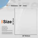 KINLINK 20x24 Plexiglass Sheets 1/8 inch Thick, 3mm Clear PET Plastic Sheet for DIY Project, Craft, Table top, Picture Frame, Acrylic Sign and Wedding Invitation 2 Pack