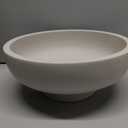 Large Decorative Bowl, Fruit Bowl for Kitchen Counter, Modern Resin Bowl for Home Decor, Key Holder for Entry Table, Grey (Gray)