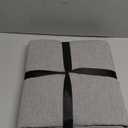 LOVQUE Light Grey Cotton Duvet Cover Twin Size, Linen Like Natural Bedding Set with Zipper Closure (No Comforter), 68x90 Inches