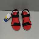 Everest Open Toe Sandal Red, Size 4 Big Kids