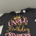 Uncle of The Birthday for Girl - 1st Birthday Princess Girl T-Shirt S