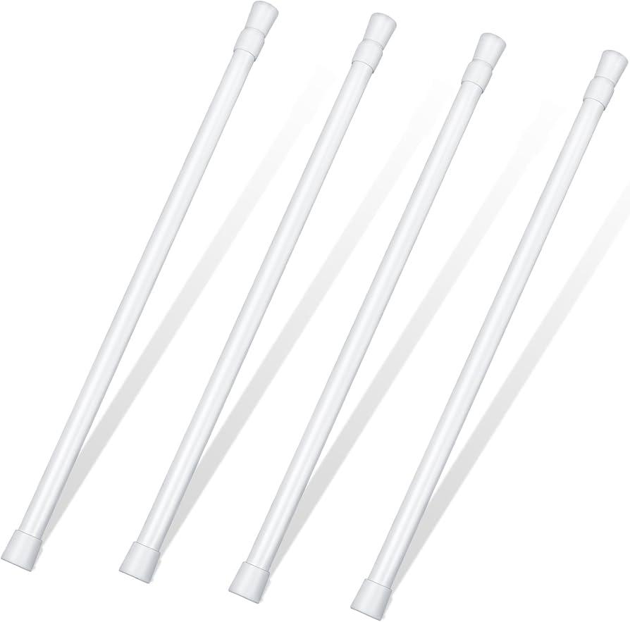 4 Pack Sliding Door Security Bar Adjustable Window Lock Bar 23.6-43.3 Inch| Window Security Bars With Rubber Tips