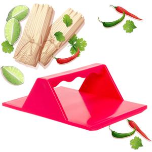 Tamales Masa Spreaders - Kitchen Utensils - Easy Grip Ergonomic Handle by Mindful Design (1 Pack, Red)