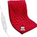 ZXU Weighted Heating Pad, 2 lb Weighted Heated Pad for Back Pain Reliefs,12 Heat Setting, 1-24Hour Auto Shut Off, Stay on Function Moist Heat, Hot Heated Pad for Shoulders and Cramps Relief