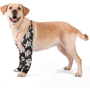 LovinPet Dog Elbow Protector Anti-Licking Elbow Sleeve, Adjustable, Comfortable & Durable Front Leg Guard for Medium to Large Dogs, Prevents Licking and Chewing, Dog Sleeve, Dog Leg Sleeve, Red, Size: Medium