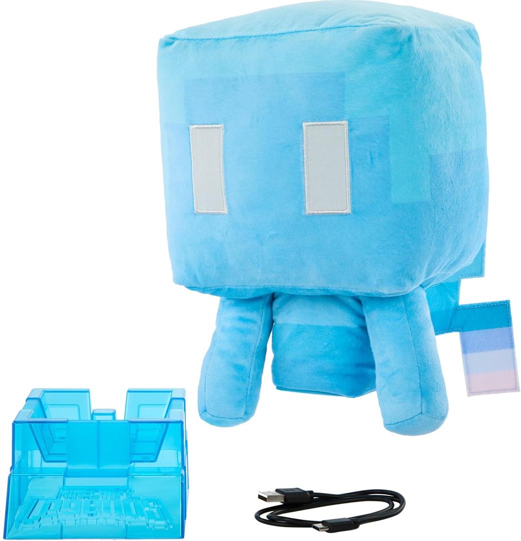 Mattel Minecraft Plush Allay with Lights, Sounds & Posable Wings, Includes Lamp Feature, Collectible Toy Inspired by The Video Game Character