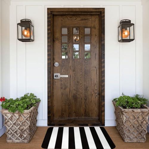 Personalized Area Rug,Add Your Own Logo Image Text Photo,Living Room Throw Rug,Non-Slip Decorative Floor Mat,Non-Shedding Carpet for Living Room Entrance Office 15.7x23.6 inch Black and White