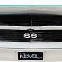 Sunbelt Gifts Chevrolet Nova SS Floating Wall Shelf, Black, Tempered Glass, LED Headlights, Chevy Enthusiast Gift, Classic Car Lover Decor, Man Cave Accessory, Vintage Garage, 19.3x6.3x6.9 inches