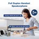 VTech VG232 DECT 6.0 Cordless Phone with Answering Machine, 1 Handset Large Backlit Display, Big Buttons, Full-Duplex Speakerphone, Caller ID