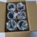 CREATIVELAND Highball Beverage Glasses Set of 6 TURQUOISE Colored Thick & Heavy Base Big Capacity 14.87oz|440ml, Drinking Glass Tumbler for Iced Tea, Water, Soda & Juice and Cocktails etc