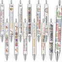 Eaasty 12 Pcs School Counseling Week Ballpoint Gift School Counseling Appreciation Pen Bulk Funny Ballpoint Pens for Birthday Teachers Day
