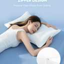 Mulberry Silk Pillowcase for Hair and Skin, SGMSILK 22 Momme Natural Silk Pillow Cases with Zipper, 6A Soft and Smooth Single Sided Pure Silk Pillow Cover (White, King 20"x36")