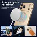 ankofave Magnetic Case for iPhone 17 Pro Max Case for Women, [Compatible with MagSafe] Matte Soft Metallic Design with Lens Protectors and 2 Screen Protectors for iPhone 17 Pro Max 6.9"-Champagne Gold