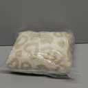 Beige Heart Blanket Throw for Bed - Fleece Blanket for Women, Small Blanket 50x60 Inches (Ivory)