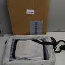 JOEJOY Deluxe Dog Booster Seat with Sturdy Metal Frame and Safety Leash for Small Pets up to 20 lbs - Portable Puppy Dog Car Seat with Thick Cushion and Storage Pockets for Small Dogs (Grey)