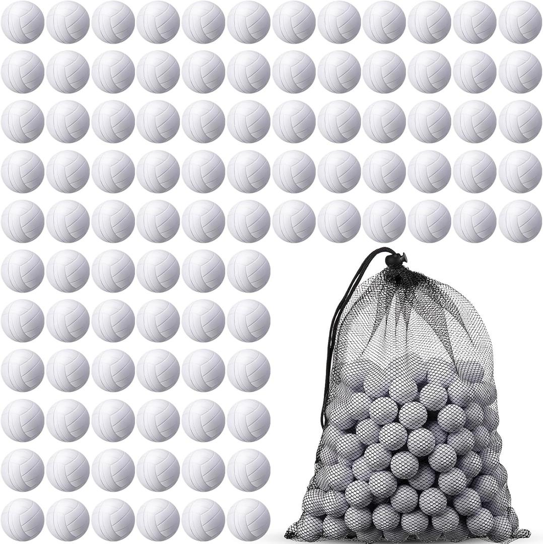 Blulu 200 Pcs Mini Volleyball Stress Ball 1.2 Inch Mini Foam Sports Small Volleyballs Bulk for Sports Theme Party Favor Toys, Ball Games, Stress Relief, School Carnival Reward