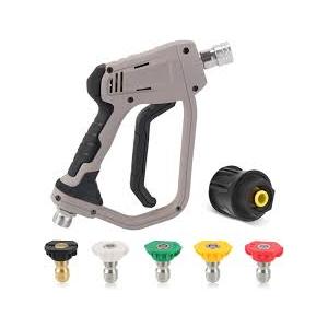 Foam Cannon Pressure Washer Kit - Double Nozzle Sprayer, Connector | Versatile Cleaning Accessory, High-Pressure Detailing Tool with Multi-Purpose Use During Home Exterior Washing, Auto Care, Garden