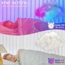 LED Wall Cloud Light for Bedroom, WOOHERLOO Stick-on Cloud Lamp Smart APP and Remote Control, Fluffy Cloud Night Light RGB Music Sync Lights for Room, Cool Stuff for Teen Girl, Kids Room Decor (60CM)