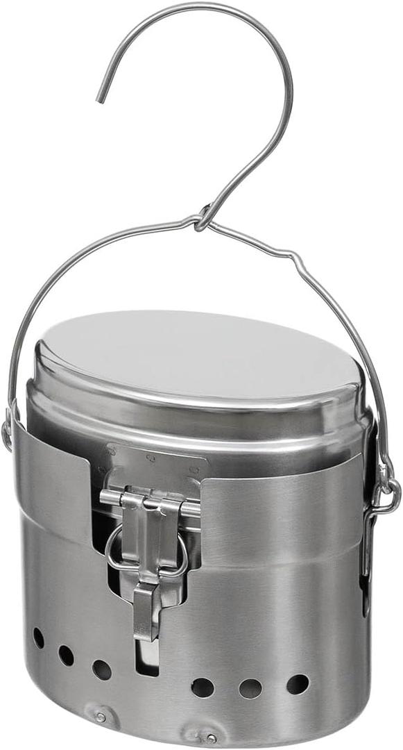 MFH Swed M40 Stainless Steel 3-Piece Cooking Set