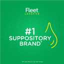 Fleet Glycerin Suppositories for Constipation Relief, Fast and Effective Stimulant-Free Laxative with Aloe Vera, 50 Count Jar, Pack of 3