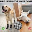 EXPAWLORER 6Pcs Anti Slip Dog Socks to Prevent Licking Paws, Dog Shoes for Hot Pavement Double Sides Dog Boots & Paw Protectors Booties for Hardwood Floors with Grip Senior Dogs, M