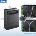 290GPH Turtle Tank Filter for 20-85 Gallon, Turtle Filter Low Water Level Available and Flow Adjustable, Turtle Water Filter for Shrimps Amphibians Turtle Tank Saltwater Freshwater Crystal Clear