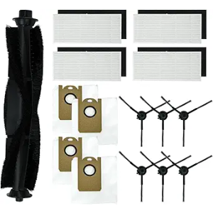 BBT BAMBOOST Replacement Parts Fit for AIRROBO T10+, Laresar L6 Pro, Honiture Q6 Pro, Neabot NOMO N2 Vacuum Cleaner, Roller Brush, Dust Bags, Filter