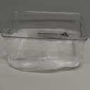 2 Pack Large Clear Plastic Storage Bins, Plastic Containers with Handle for Pantry Organizer and Storage, Perfect for Kitchen, Fridge, Cabinet, Closet, Bathroom Under Sink Storage