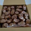 Hoolerry 24 Pcs 10 oz Plastic Cowboy Boot Cups with Straws and Lids Plastic Cowboy Cups for Western Themed Party Supplies and Rodeo Party Decorations (Brown)