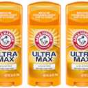 ARM & HAMMER ULTRAMAX Anti-Perspirant Deodorant Solid Unscented, 2.6 Ounce (Pack of 3)